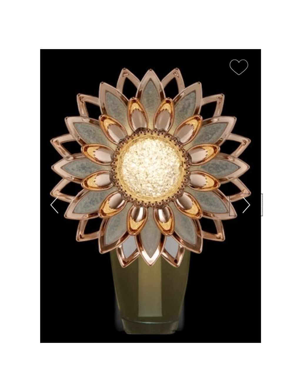 ROSE GOLD FLOWER NIGHTLIGHT WALLFLOWER PLUG